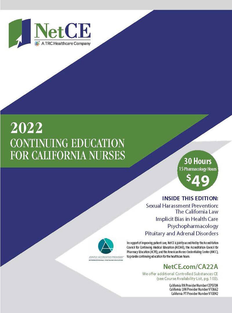30 Hours for only 63 California Nurses Continuing Education