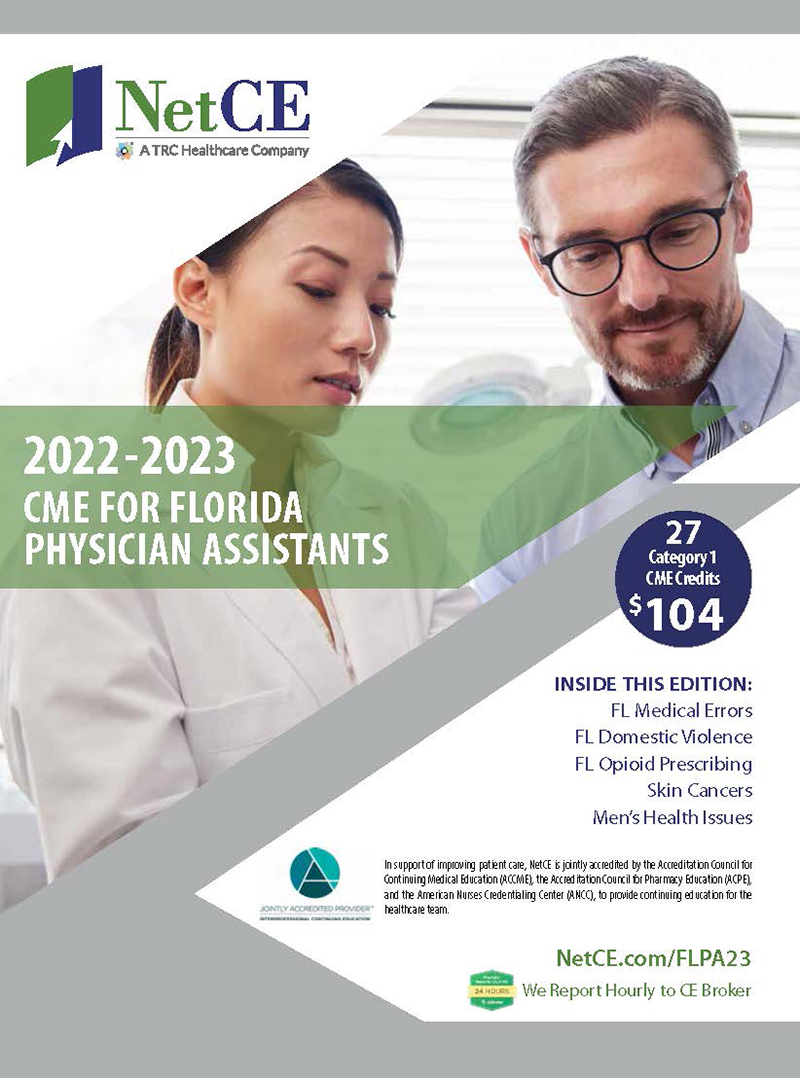 27 Hours for only 146 Florida Physician Assistants Continuing